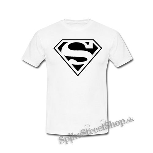 SUPERMAN - Logo - biele detské tričko