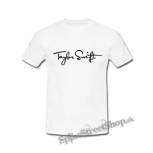TAYLOR SWIFT - Logo Signature - biele detské tričko