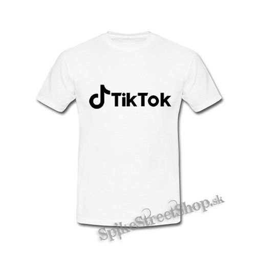 TIK TOK - Logo Motive 2 - biele detské tričko