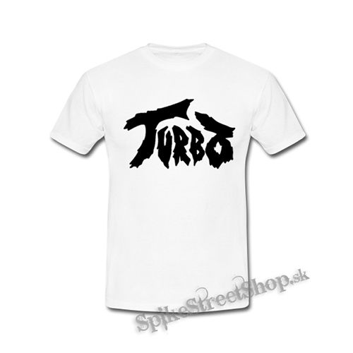 TURBO - Logo Black - biele detské tričko