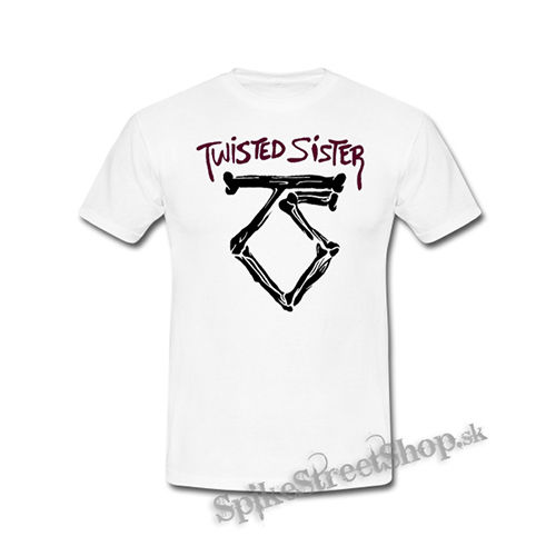 TWISTED SISTER - Logo - biele detské tričko