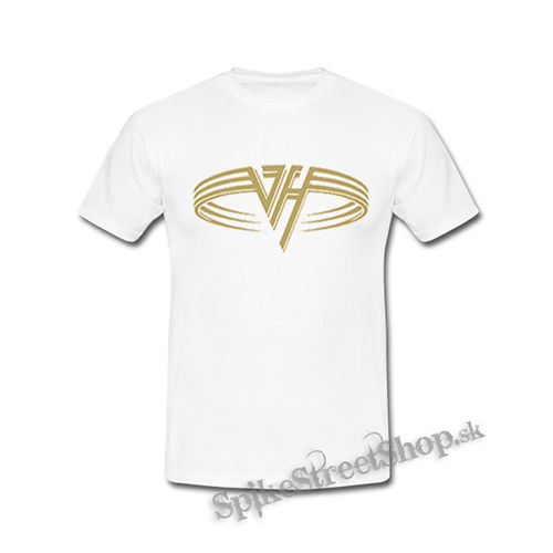 VAN HALEN - Logo Gold Circle - biele detské tričko