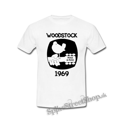 WOODSTOCK - 1969 - biele detské tričko