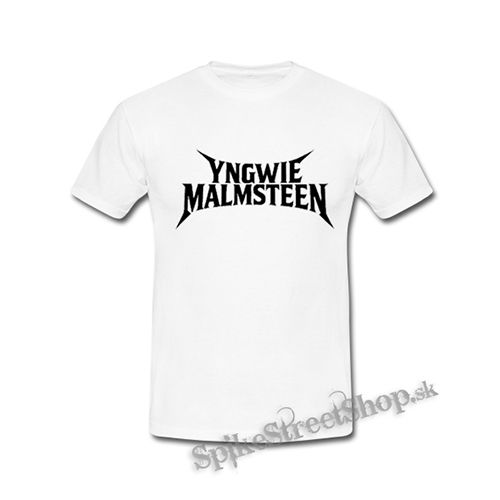 YNGWIE MALMSTEEN - Logo Black - biele detské tričko