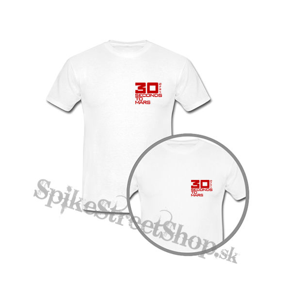 30 SECONDS TO MARS - Red Logo - biele detské tričko