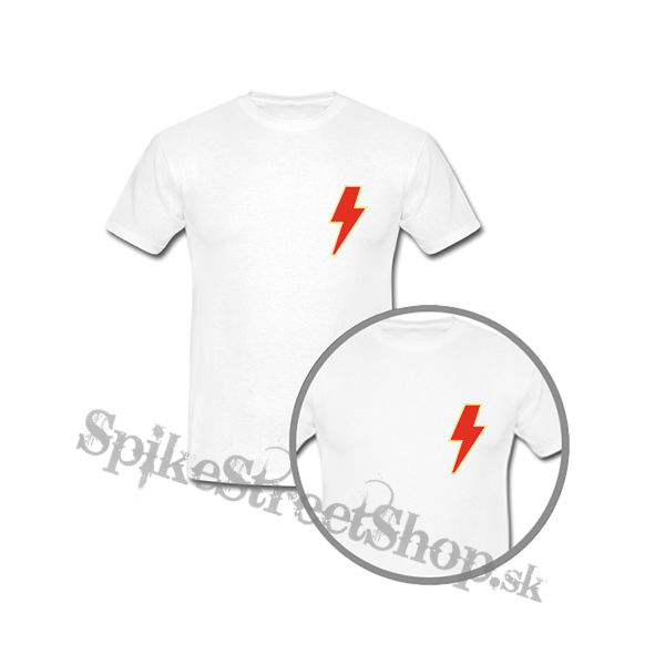 ACDC - Power Up Sign Crest Logo - biele detské tričko