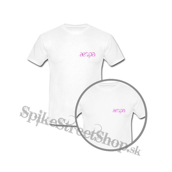 AESPA - Logo Pink - biele detské tričko