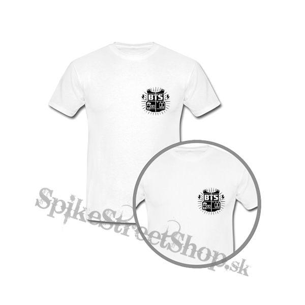 BTS - BANGTAN BOYS - Logo Design - biele detské tričko