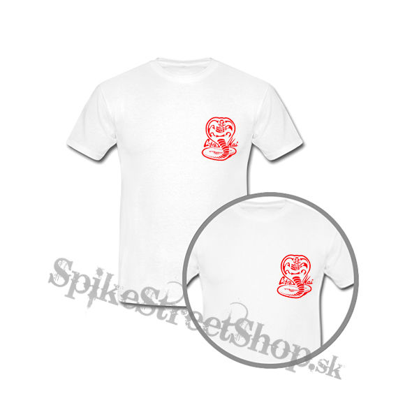 COBRA KAI - Red Cobra Logo - biele detské tričko