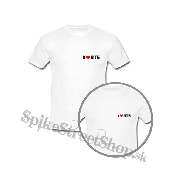 I LOVE BTS - Logo - biele detské tričko