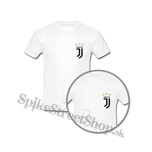 JUVENTUS FC - Logo Motive 2 Gold Star - biele detské tričko