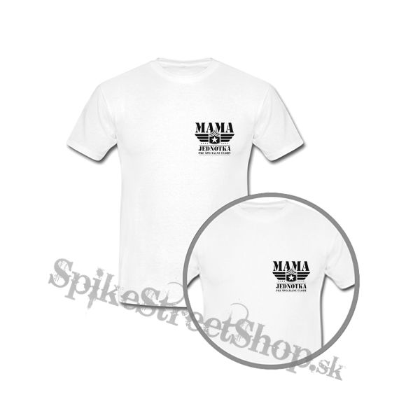 MAMA - Jednotka pre špeciálne úlohy - biele detské tričko