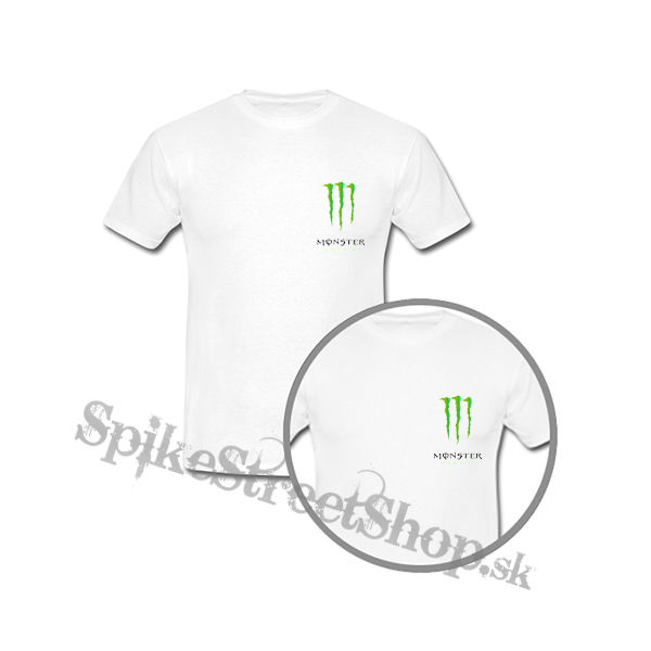 MONSTER ENERGY - Logo - biele detské tričko