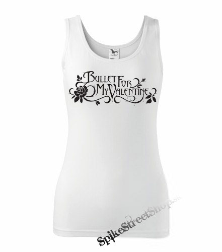 BULLET FOR MY VALENTINE - Logo - Ladies Vest Top - biele