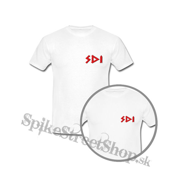 SDI - Logo Red - biele detské tričko