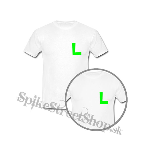 SUPER MARIO - Green Luigi Logo - biele detské tričko