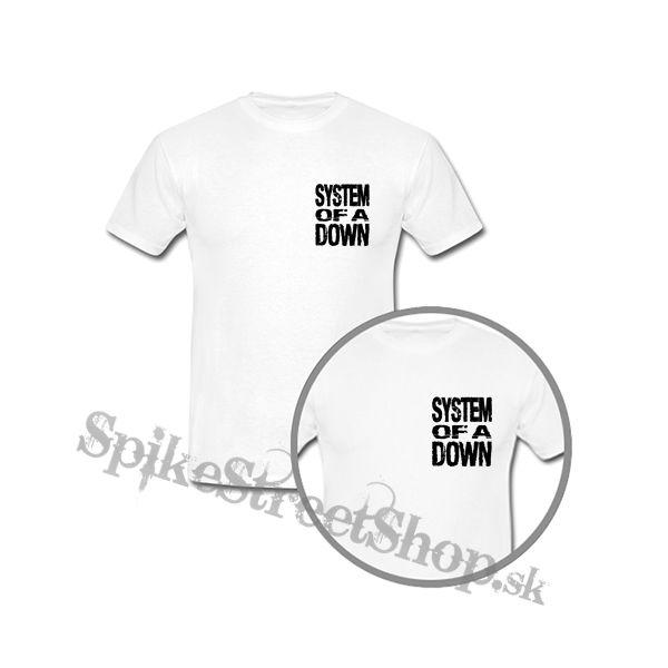 SYSTEM OF A DOWN - Logo - biele detské tričko