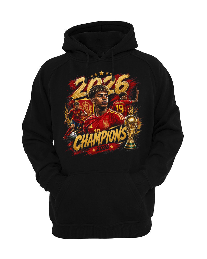 Detská mikina LAMINE YAMAL - Champions 2026 - čierna