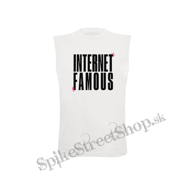 6arelyhuman - Internet Famous - biele pánske tričko bez rukávov