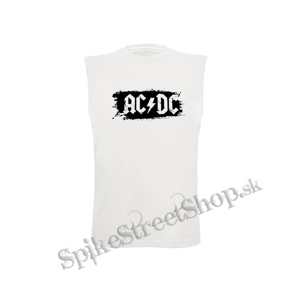 ACDC - Patches Black - biele pánske tričko bez rukávov