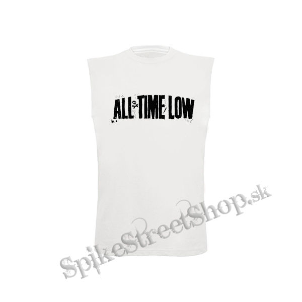 ALL TIME LOW - Logo - biele pánske tričko bez rukávov