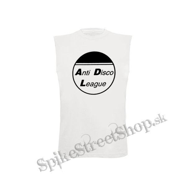 ANTI DISCO LEAGUE - Logo Circle - biele pánske tričko bez rukávov