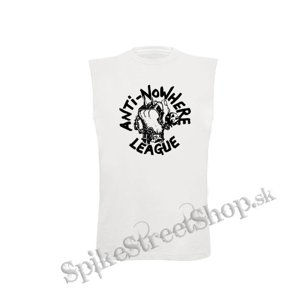 ANTI-NOWHERE LEAGUE - Logo - biele pánske tričko bez rukávov