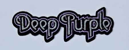 DEEP PURPLE - Purple/white logo - nažehlovacia nášivka