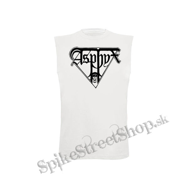 ASPHYX - Logo - biele pánske tričko bez rukávov