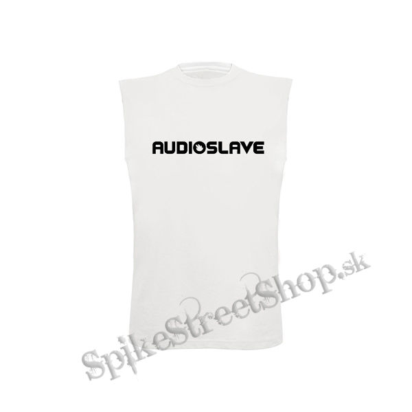 AUDIOSLAVE - Logo - biele pánske tričko bez rukávov