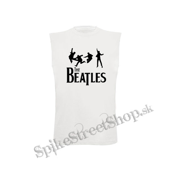 BEATLES - Jump - biele pánske tričko bez rukávov