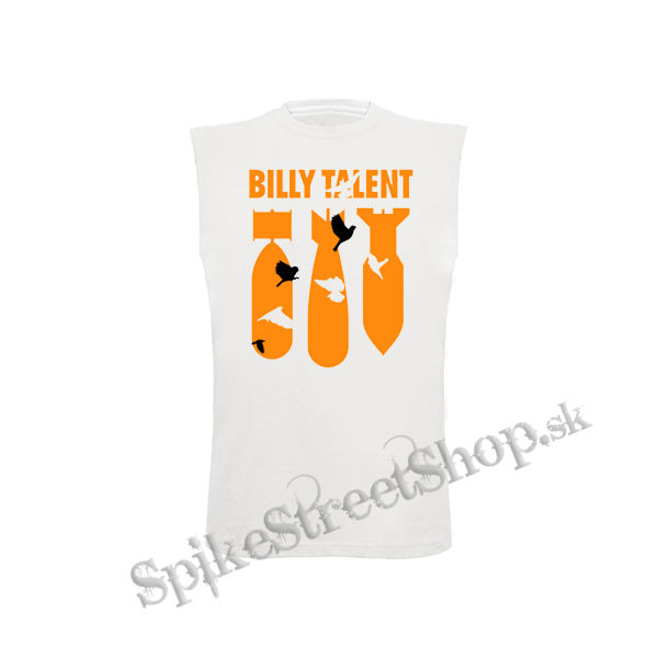 BILLY TALENT - Bombs Orange - biele pánske tričko bez rukávov