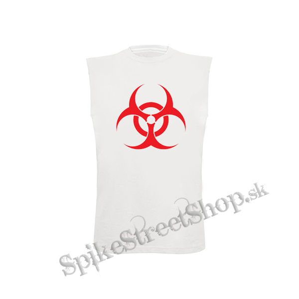 BIOHAZARD - Red Sign - biele pánske tričko bez rukávov