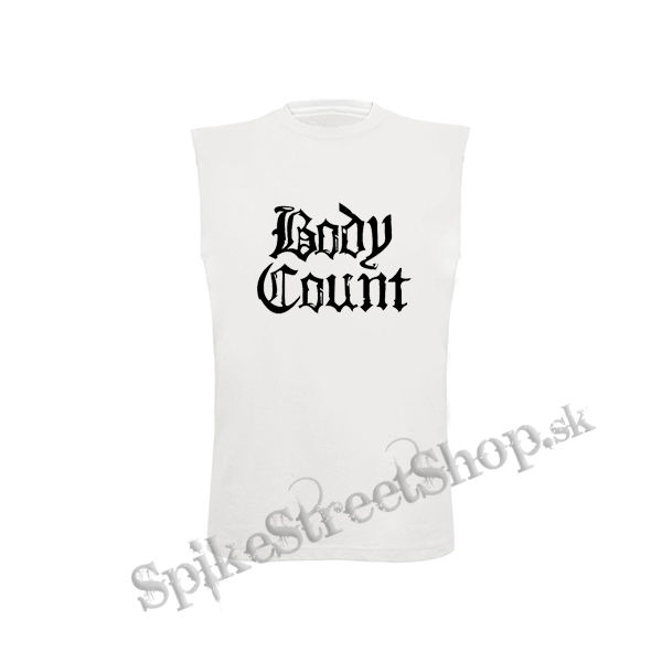 BODYCOUNT - Logo - biele pánske tričko bez rukávov