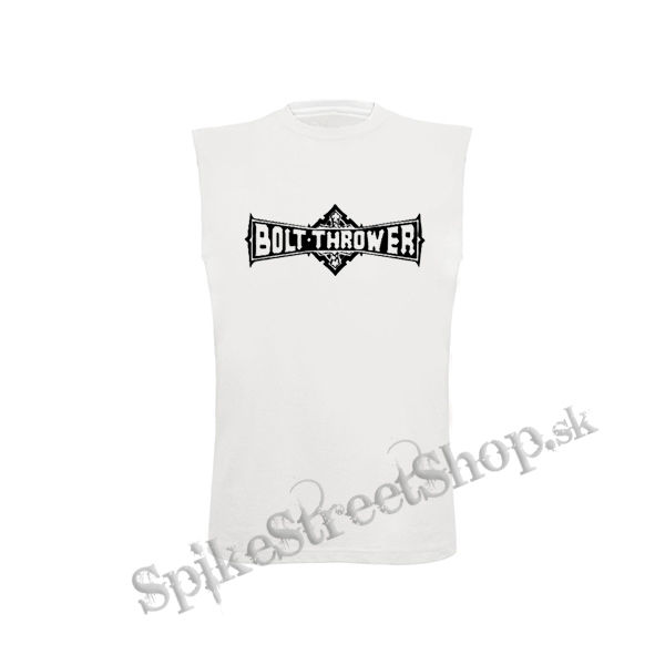 BOLT THROWER - Logo - biele pánske tričko bez rukávov