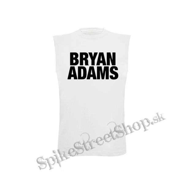 BRYAN ADAMS - Logo - biele pánske tričko bez rukávov