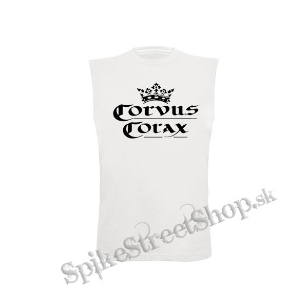 CORVUS CORAX - Logo - biele pánske tričko bez rukávov