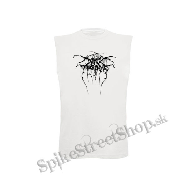 DARKTHRONE - Logo - biele pánske tričko bez rukávov