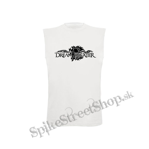 DREAM THEATER - Black Logo - biele pánske tričko bez rukávov