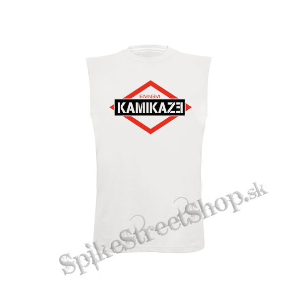 EMINEM - Kamikaze - biele pánske tričko bez rukávov