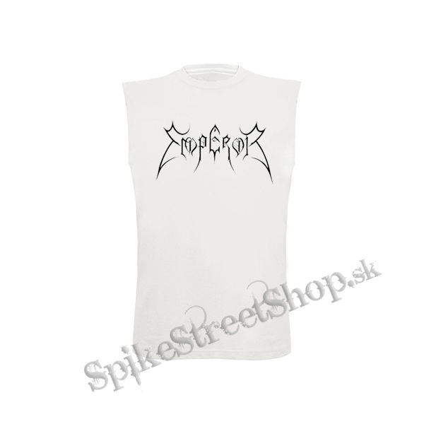 EMPEROR - Logo - biele pánske tričko bez rukávov