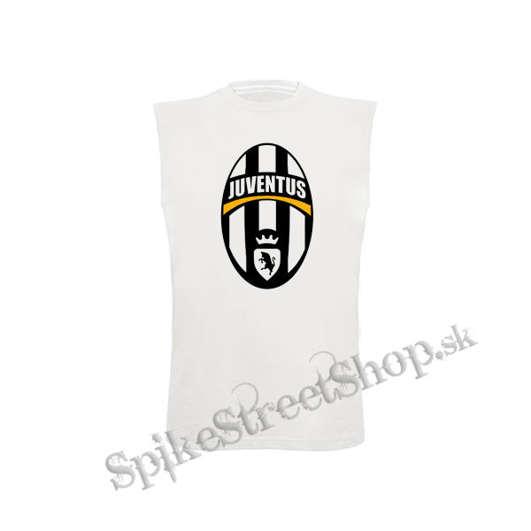 FC JUVENTUS - Logo Motive 1 - biele pánske tričko bez rukávov