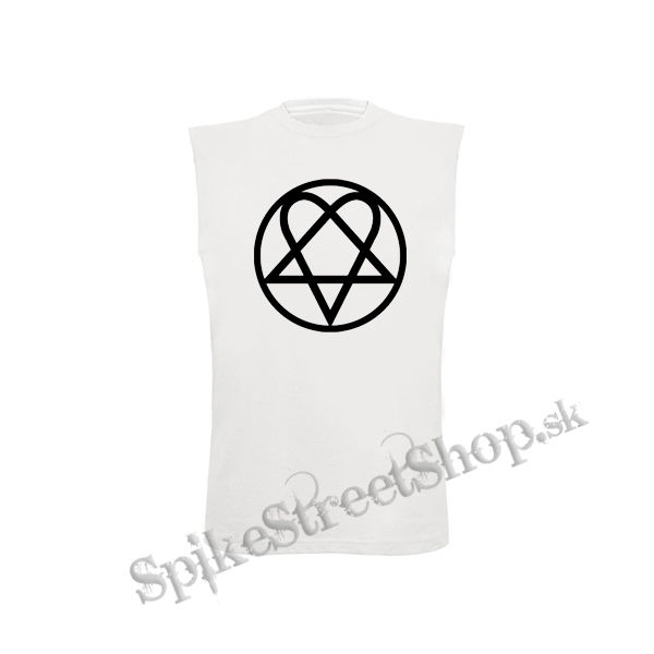 HIM - Heartagram - biele pánske tričko bez rukávov