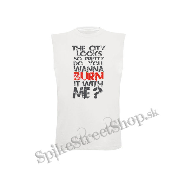 HOLLYWOOD UNDEAD - City - biele pánske tričko bez rukávov