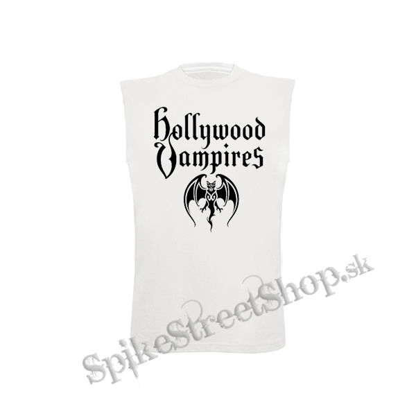 HOLLYWOOD VAMPIRES - Logo - biele pánske tričko bez rukávov