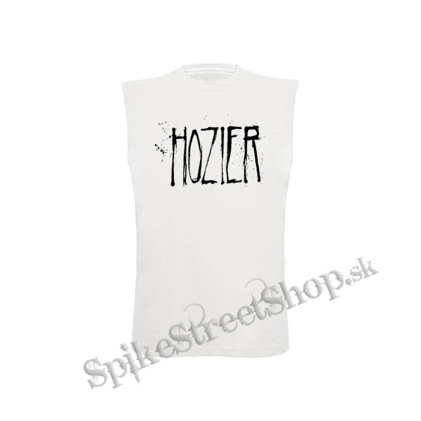 HOZIER - Logo Singer - biele pánske tričko bez rukávov