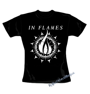 IN FLAMES - Sign - čierne dámske tričko