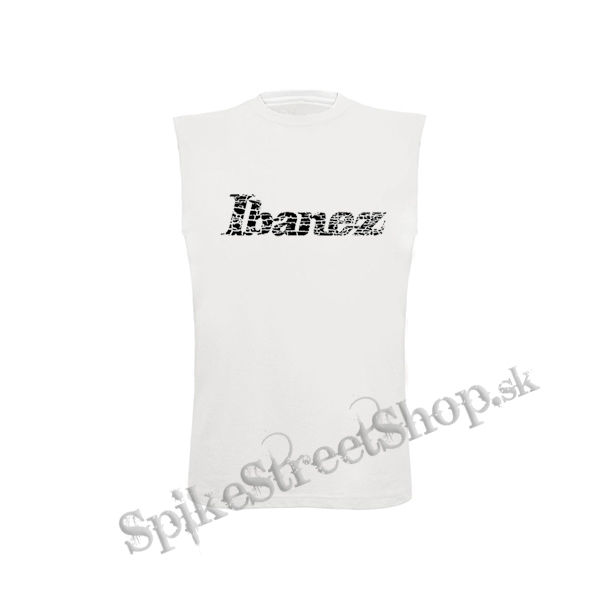 IBANEZ - Logo Vintage - biele pánske tričko bez rukávov