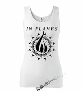 IN FLAMES - Sign - Ladies Vest Top - biele