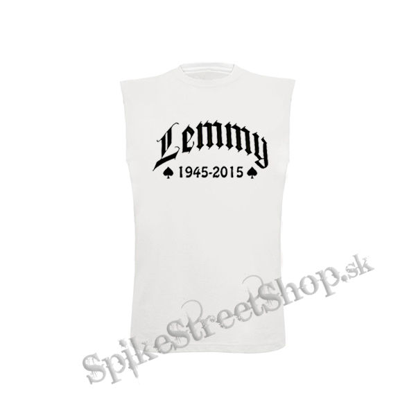 LEMMY 1945-2015 - biele pánske tričko bez rukávov